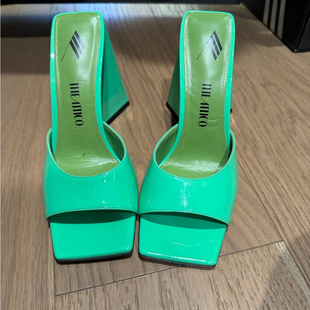 The Attico Green Mule